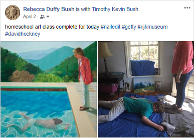 Homeschool Art Class - Day #1 - David Hockney