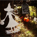 Small Trick or Treat - Halloween Steel Sculpture - Witch