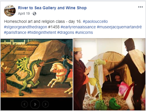 Homeschool art and religion class - day 16 - Paolo Uccello 