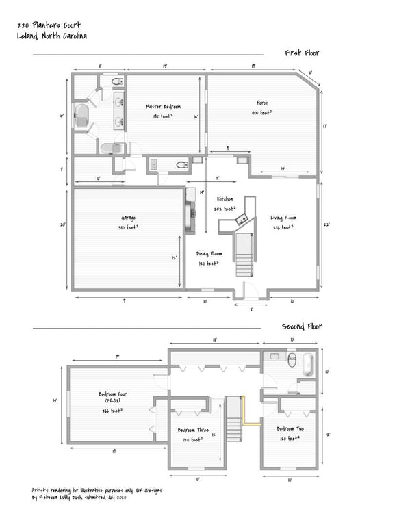 Floor Plan Services - 2,000 - 4,000 sq ft