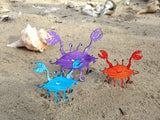 Crab Free Standing Sculpture - hand painted & functional