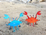 Crab Free Standing Sculpture - hand painted & functional