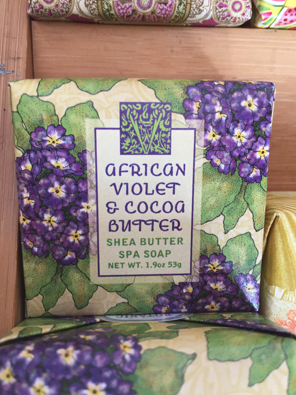 African Violet & Cocoa Butter Shea Butter Spa Soap