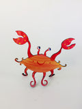 Crab Free Standing Sculpture - hand painted & functional