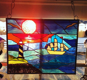 Stained Glass Lighthouse