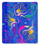 Blowing Bubbles Mermaids - Blanket