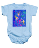 Blowing Bubbles Mermaids - Baby Onesie