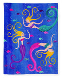 Blowing Bubbles Mermaids - Blanket