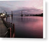 Cape Fear River at Sunset - Canvas Print