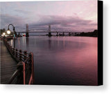 Cape Fear River at Sunset - Canvas Print