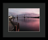 Cape Fear River at Sunset - Framed Print
