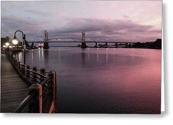Cape Fear River at Sunset - Greeting Card