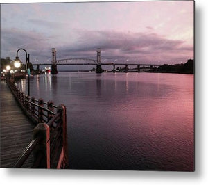 Cape Fear River at Sunset - Metal Print