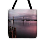 Cape Fear River at Sunset - Tote Bag