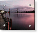 Cape Fear River at Sunset - Acrylic Print