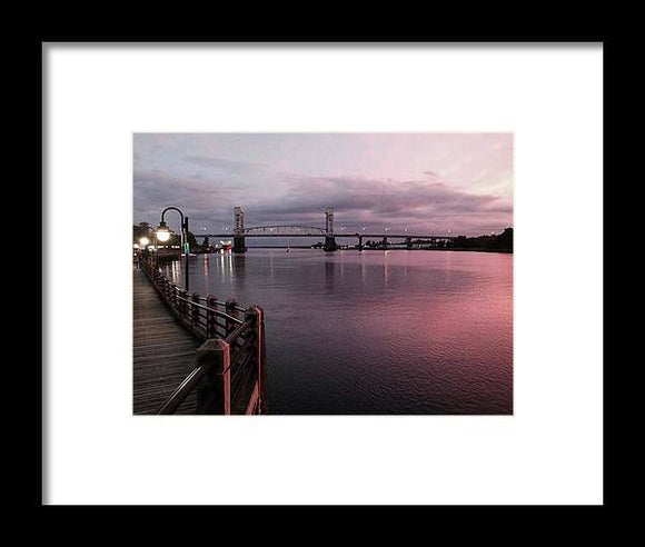 Cape Fear River at Sunset - Framed Print