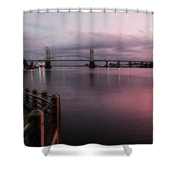 Cape Fear River at Sunset - Shower Curtain