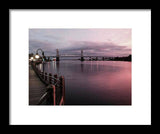 Cape Fear River at Sunset - Framed Print