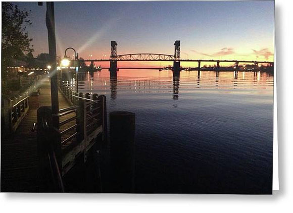 Cape Fear Riverwalk - Greeting Card