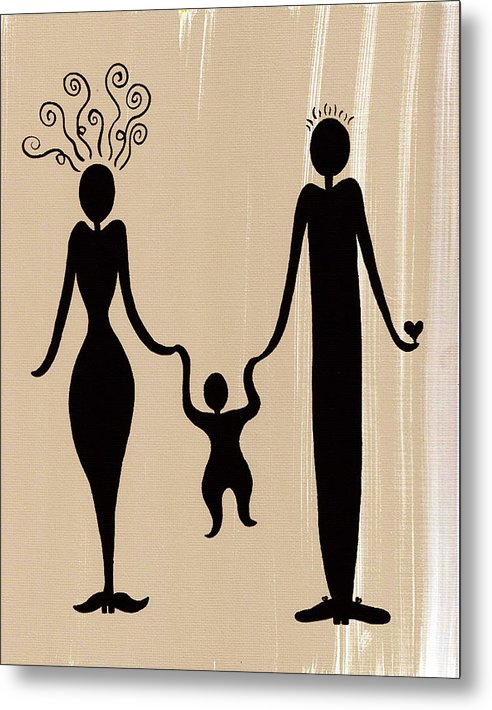 Happy Family One - Metal Print