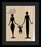 Happy Family One - Framed Print