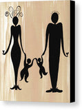 Happy Family Two - Canvas Print