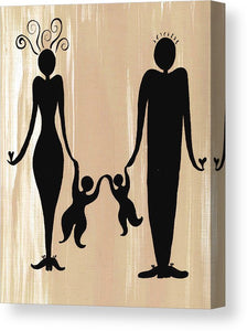 Happy Family Two - Canvas Print