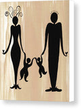Happy Family Two - Canvas Print