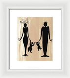 Happy Family Two - Framed Print