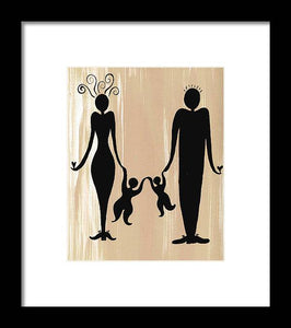 Happy Family Two - Framed Print