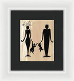 Happy Family Two - Framed Print