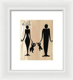 Happy Family Two - Framed Print