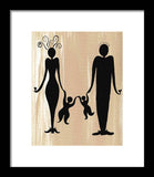 Happy Family Two - Framed Print