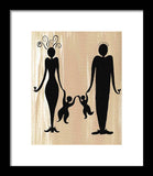 Happy Family Two - Framed Print