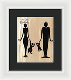 Happy Family Two - Framed Print
