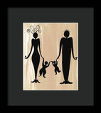 Happy Family Two - Framed Print