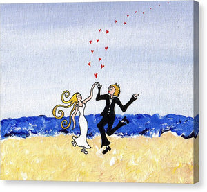 Happy Wedding - Canvas Print
