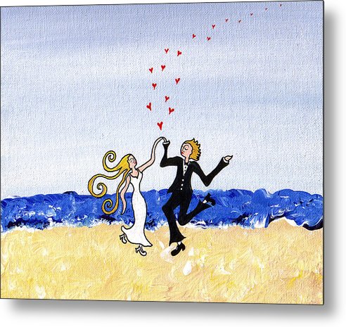Happy Wedding - Metal Print