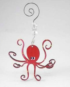 Ornament - Octopus Hand Painted Steel