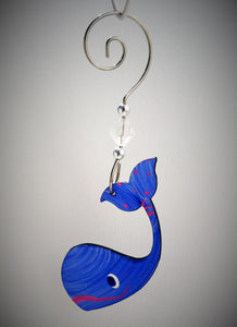 Ornament - Whale Hand Painted Steel