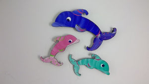 Magnets - Dolphin - Super Strong Hand Painted Steel