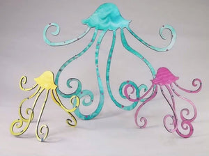 Jellyfish Steel Sculpture - Medium (8")