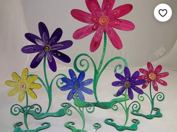 Flower - free Standing Sculpture - Handpainted & functional - SMALL