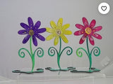 Flower - free Standing Sculpture - Handpainted & functional - SMALL