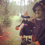 Small Trick or Treat - Halloween Steel Sculpture - Witch