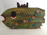 “Dude” - upcycled folk art fish