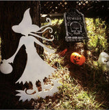 Large Trick or Treat - Halloween Steel Sculpture - Witch