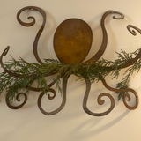 Rusty Octopus Sculpture - Large