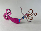 Mermaid Steel Sculpture - Face Up - medium