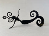 Mermaid Steel Sculpture - Face Up - medium